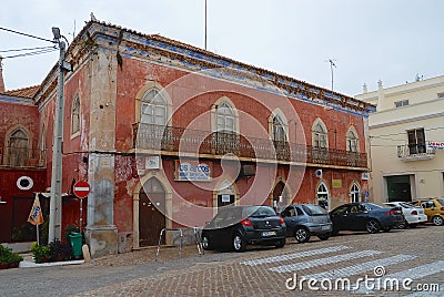 Exterior of the historical building at Alcantarilha in Silves, Portugal. Editorial Stock Photo