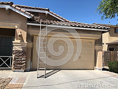 Exterior House Painting Editorial Stock Photo