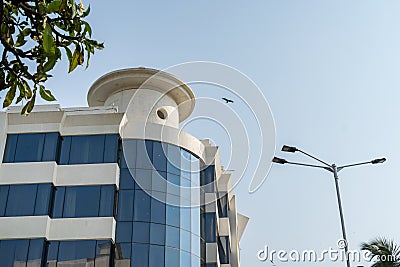 The exterior of the iconic Hotel Marine Plaza Editorial Stock Photo