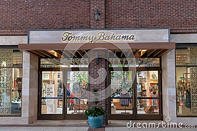Exterior image of a Tommy Bahama shop front Editorial Stock Photo