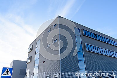 Exterior industrial warehouse Stock Photo