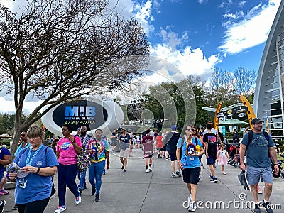 The exterior of the Men in Black Ride at the Universal Studios Resort theme park Editorial Stock Photo