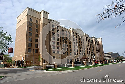 Exterior of modern hotel Stock Photo