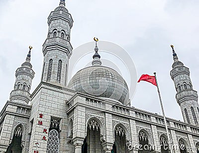 The Exterior of the Mosque in Xining City Editorial Stock Photo