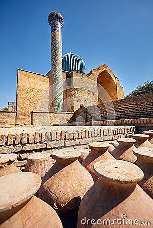 Gur Emir Mausoleum of Tamerlane Amir Timur Editorial Stock Photo