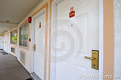 Exterior of rooms Stock Photo