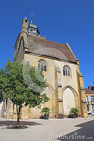 Saint Nicholas tower, Paray-le-Monial France Editorial Stock Photo