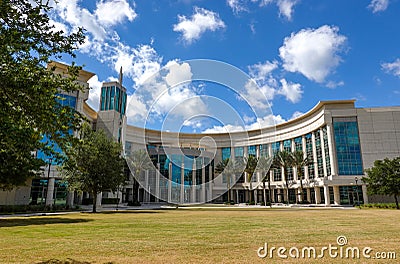 The exterior University of Central Florida College of Medicine Editorial Stock Photo