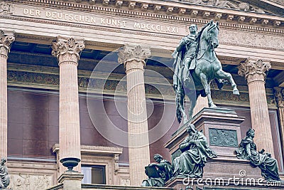 Exterior view of Alte Nationalgalerie Old National Gallery on Stock Photo