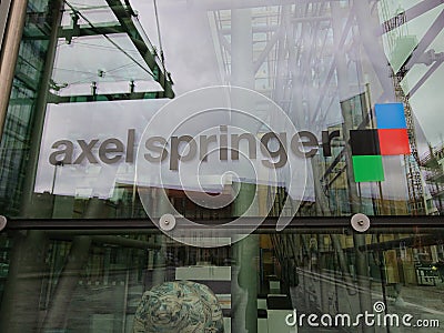 Exterior view of the Axel Springer AG company Editorial Stock Photo