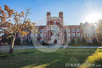 Exterior view of the Bizzell Memorial Library Editorial Stock Photo