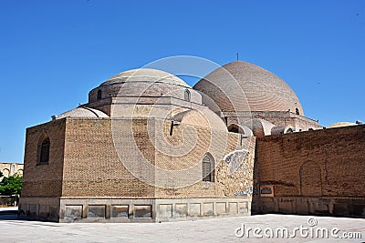 Exterior view of Blue Mosque, Tabriz, Iran Stock Photo