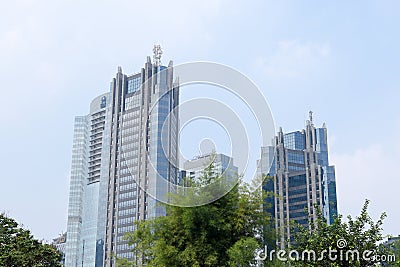 building and logo of the state-owned enterprise Mandiri Bank in Sudirman Central Business District (SCBD). Editorial Stock Photo