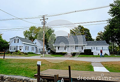 Exterior view of a famous, timber-built custom house. Stock Photo