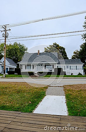 Exterior view of a famous, timber-built custom house. Stock Photo