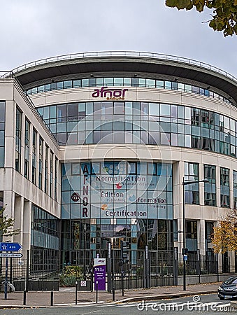 Exterior view of the headquarters of Afnor Groupe, Saint-Denis, France Stock Photo