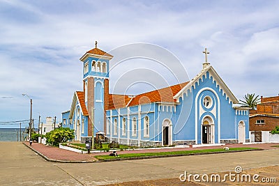 Punta del Este Catholic Church Exterior Stock Photo