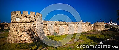 Exterior view to Otello Castle at Famagusta, Cyprus Editorial Stock Photo