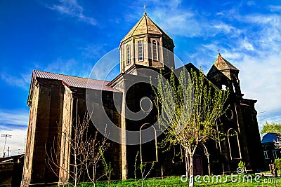 Exterior view to Surp Nshan aka Holy Sign Church at Gyumri , Shirak Province, Armenia Stock Photo