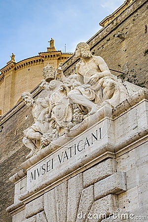 Vatican Museum Entrance, Rome, Italy Editorial Stock Photo