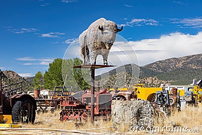 Exterior view of the Willow Creek Trading Post Editorial Stock Photo