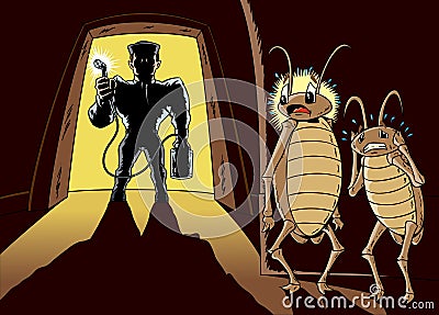 The exterminator Vector Illustration