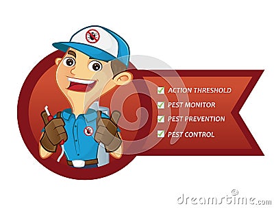 Exterminator services list Stock Photo