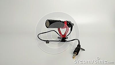 External Cardioid Microphone for Smartphone Stock Photo