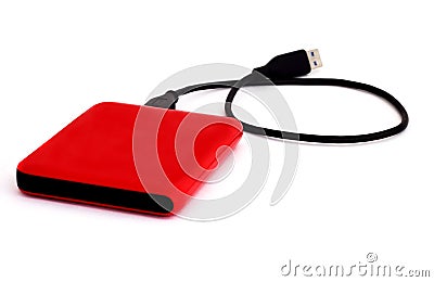 External Hard Drive Stock Photo