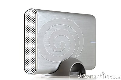 External portable hard disk drive Stock Photo