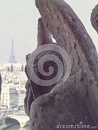 External view Notre Dame de Paris Editorial Stock Photo