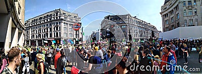 Extinction Rebellion Panorama Editorial Stock Photo