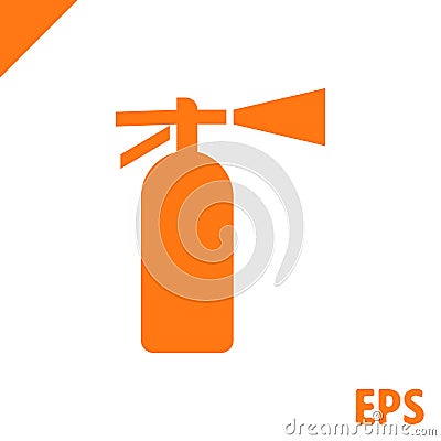 extinguisher icon stock vector illustration flat design Vector Illustration