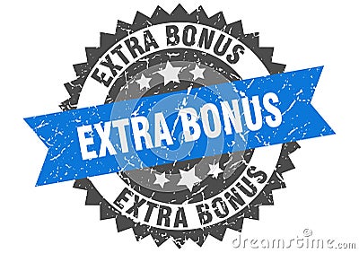 Extra bonus stamp. extra bonus grunge round sign. Vector Illustration