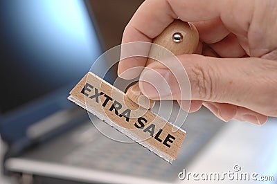 Extra sale Stock Photo