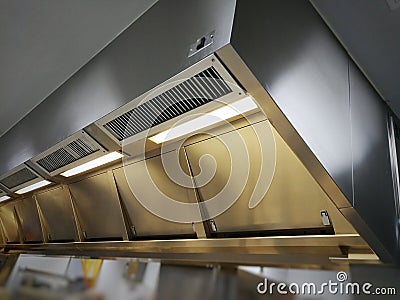 Extraction Hood Supply Air Return Stock Photo