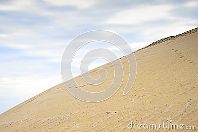 Extraction of sand, sand pit with water Stock Photo