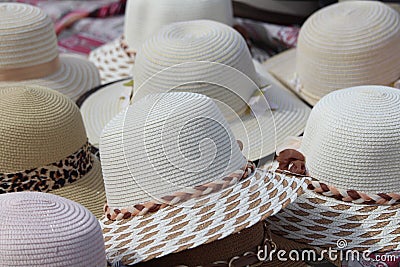 Extraordinary hats very beautiful color and high quality Stock Photo