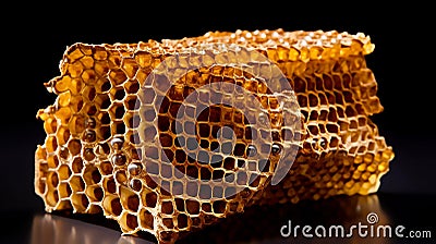 The Extraordinary Triangular Honeycombs of Stingless Bees Stock Photo