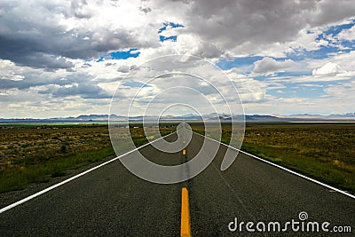 Extraterrestrial Highway - State Route 375 Stock Photo