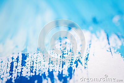 Extreme close up of acrylic paint texture Stock Photo