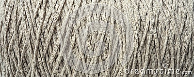 an extreme close up of a ball of string texture Stock Photo