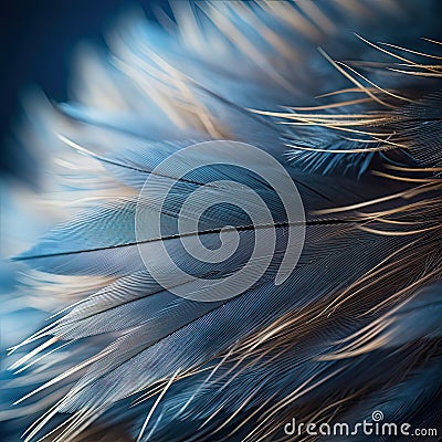 Extreme close-up of a bird feather Stock Photo