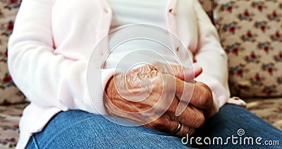 Extreme close up view of retired person rubbing her hands together. Extreme close up view of retired person rubbing one's hands together in retired home stock footage Extreme close up view of retired person rubbing her hands together. Extreme close up view of retired person rubbing one's hands together in retired home stock footage