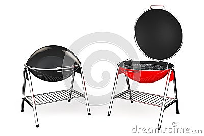 Extreme Closeup Barbecue Grills Stock Photo