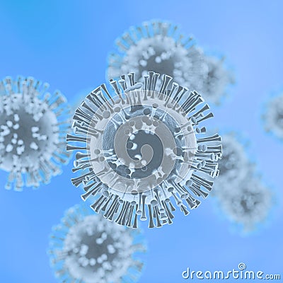 Coronavirus Closeup Stock Photo