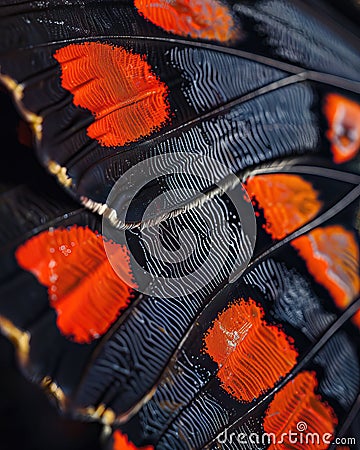 Extreme macro shot of butterfly wing scales texture Stock Photo