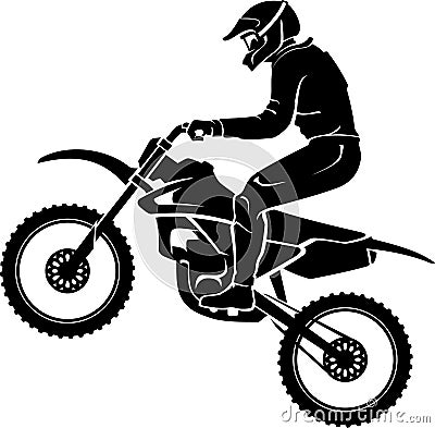 Extreme Motorcross Exhibition Vector Illustration