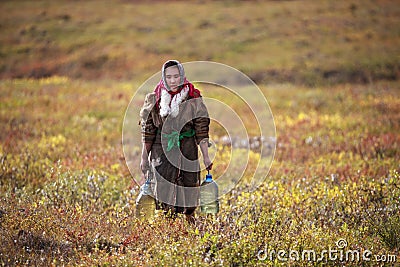 The extreme north, Yamal, the past of Nenets people, the dwelling of the peoples of the north, Stock Photo