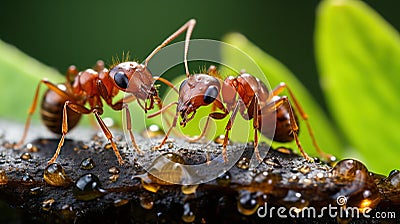 Extreme photographs with a macro lens of different insects Stock Photo